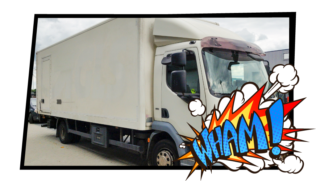 Stickersverwijderen Belettering en stickers verwijderen van de vrachtwagen wham Tumbnail